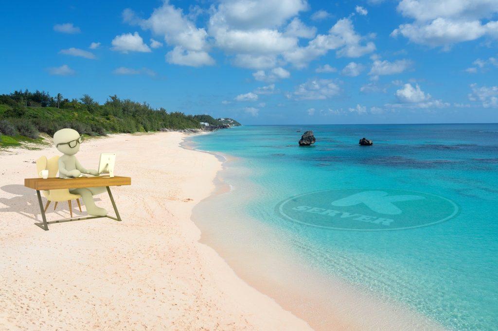 Server für den Strand